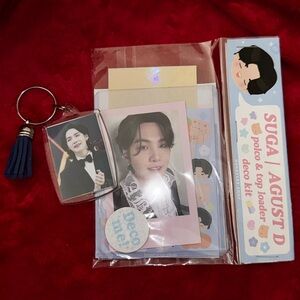 Suga Agust D DIY Top Loaded Photo Card & Photocard Set + FREE KEYCHAIN Kpop